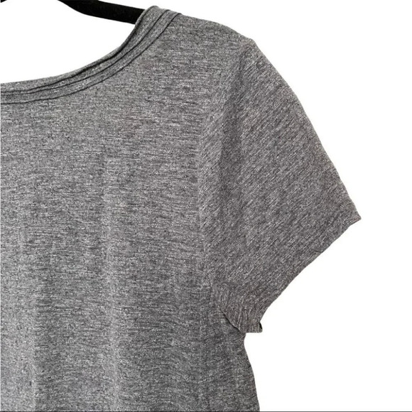 Modcloth Grey  Capped Sleeve Round Neck Tee Shirt - Picture 7 of 10